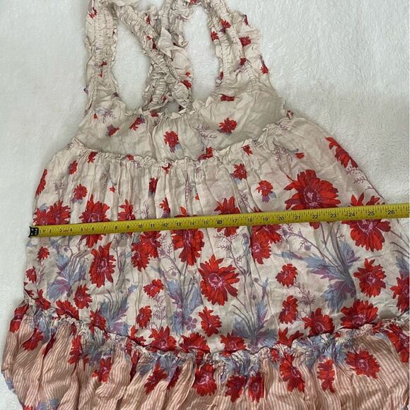 Free People Intimately Mini Dress ]Bali Wild Daisy Slip size L Large NWOT - Picture 3 of 9